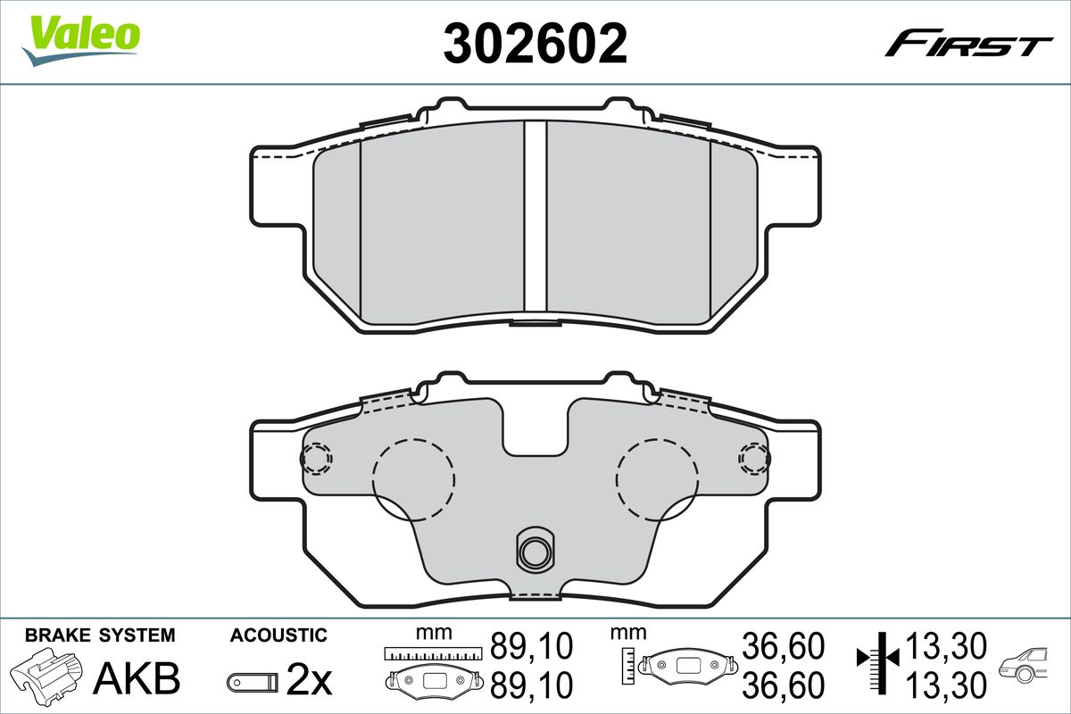 VALEO VAL302602 Fékbetét